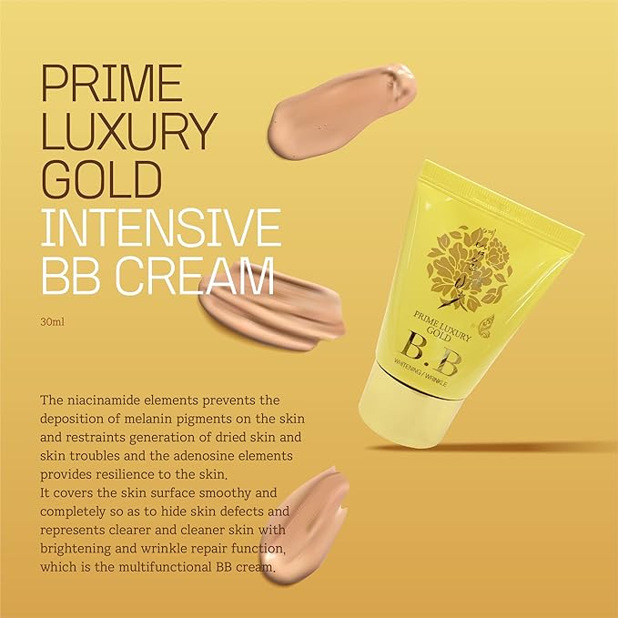 YEDAM YUN BIT Prime Luxury Gold Women Skin Care Set With Skin, Emulsion, Cream, BB Cream,Wrinkle Care Nourishing And Moisturizing, Calming Korea Cosmetics-VivaGrace Women