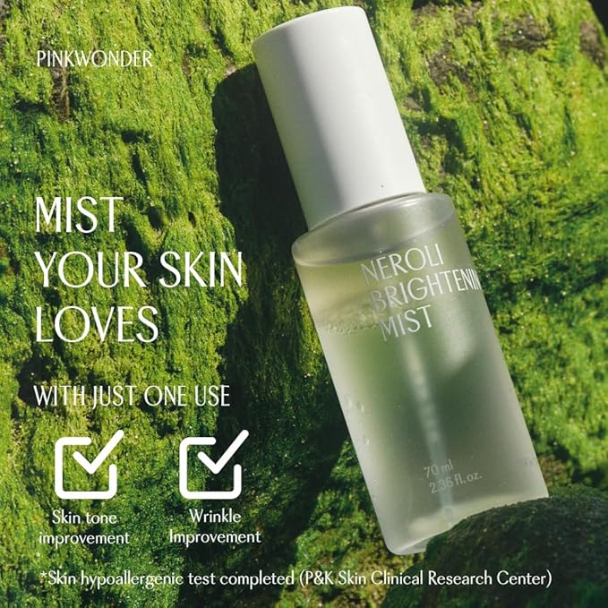 PINKWONDER Neroli Mist 2.36oz (70ml), Hydrating Facial Spray with Neroli & Jojoba Oil, Glowing and Radiant Skin, Antioxidant, Korean Skincare-VivaGrace Women