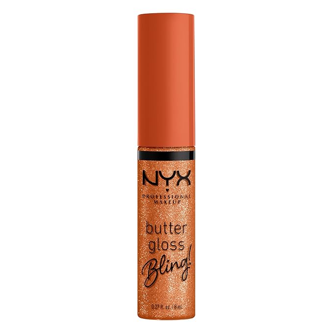 NYX PROFESSIONAL MAKEUP Butter Gloss Bling Lip Gloss, Non Sticky and Shiny Vegan Lip Makeup - Pricey-VivaGrace Women