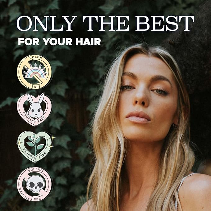 Luseta Rosemary Mint Strengthening Shampoo and Conditioner Provide Nourishment & Smoothness for Thin Hair,Reduce Frizz and Add Shine for All Hair Types 16.9oz×2-VivaGrace Women