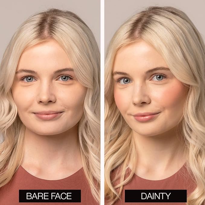 Palladio Liquid Blush for Cheeks & Lips 2-in-1 Makeup Face Blush, Weightless Cream Formula, Smudge Proof Long-Wearing Pigmented Blush, Natural Look Makeup Face Blushes, Shimmer Finish, Dainty-VivaGrace Women