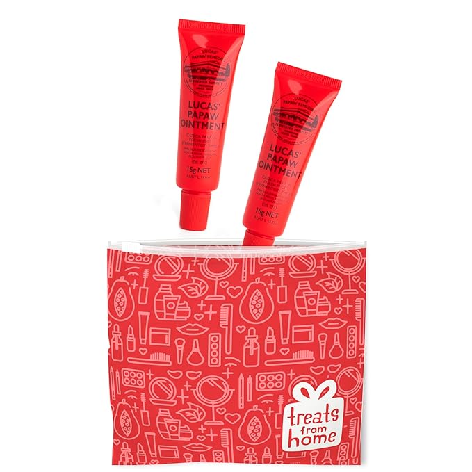 Lucas Pawpaw Lip Ointment, Lucas Pawpaw Cream, Lucas Pawpaw Ointment for Lips & Dry Skin - Unique All Skin Types, All Gender- Any Season Gift Pack with 2 x 15g Pawpaw Balm-VivaGrace Women