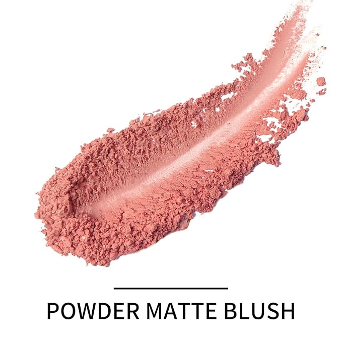 Boobeen Powder Blush Matte Blush, Highly Pigmented Beauty Cream Blush Palette for Create A Natural Cheek Flushed Look, Rich Colors-VivaGrace Women
