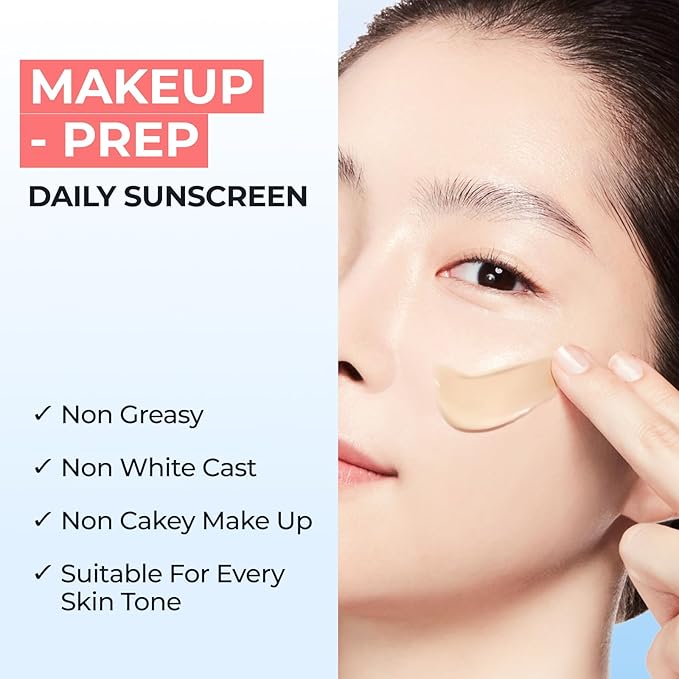 SPF 50 DOMINAS Tinted Sunscreen Moisturizer (1.7fl oz) - Tone Correction, Korean Skin Care, Broad-Spectrum UV Defense Sunblock, Water-in-Oil Formula for Lightweight, Panthenol, Sun Cream-VivaGrace Women