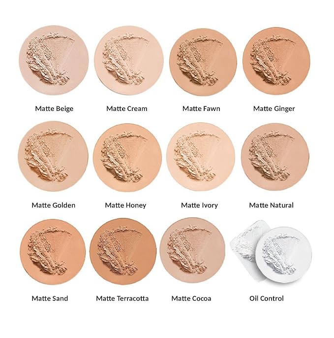 Jolie Shine Absorbing Oil Free Pressed Powder - Matte Finish (Matte Beige)-VivaGrace Women
