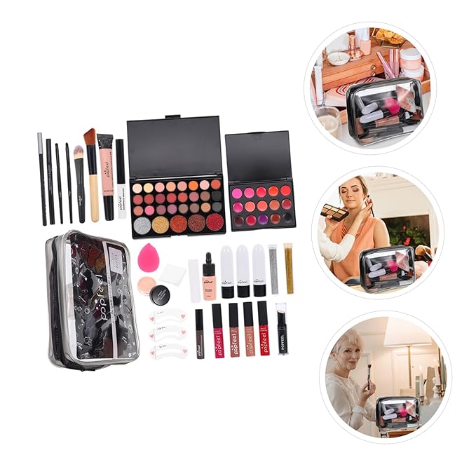 1 Set women's makeup set Eyebrow Pencil All-in-one Makeup Kit Makeup Multi- Makeup Kit Professional Foundation Cosmetics Supplies One-piece student mascara-VivaGrace Women