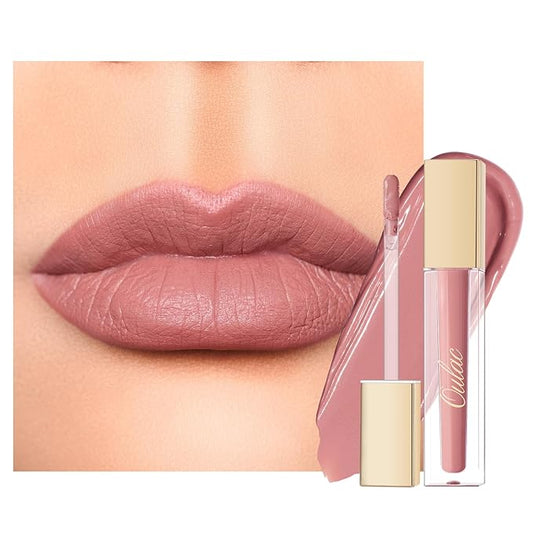 Oulac Matte Pink Lipstick for Women, Long Lasting Liquid Lip Stick High Impact Lip Gloss Full Coverage Lip Makeup with Vitamin E Waterproof Formula,Vegan M32-VivaGrace Women