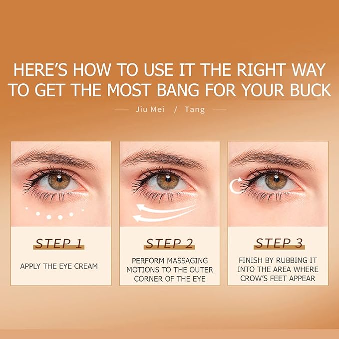 Collagen Six Peptide Dissolve Striation Three Color Eye Cream Eye Bags Hydrating Face Skin 60g / 2.03fl.oz-VivaGrace Women