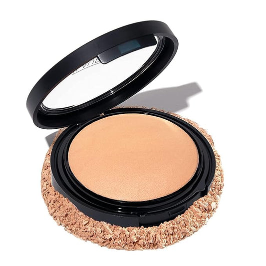 LAURA GELLER NEW YORK Baked Double Take Powder Foundation - Medium - Buildable Medium to Full Coverage - Matte Finish-VivaGrace Women