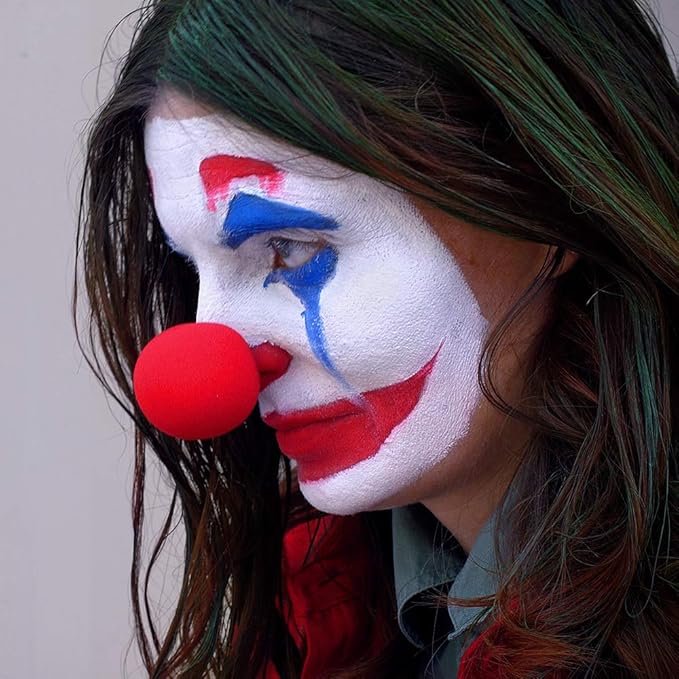 Graftobian Chaos Clown Makeup Kit - Complete 11 Piece Set for Joker Jester or Clown Halloween Costume - Full Color Instructions (Deluxe)-VivaGrace Women