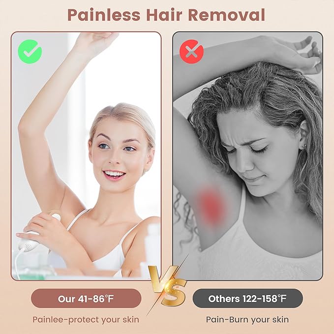 Hair Removal Device, Hair Removal for Women and Men,Hair Removal Body and Face for Home Use,model S3
