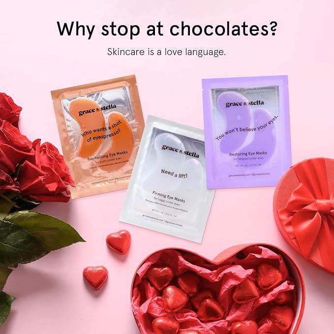 grace & stella Caffeine Under Eye Patches - Awakening Eye Patches for Puffy Eyes and Dark Circles - Under Eye Mask Patches with Niacinamide & Hyaluronic Acid - Vegan, Cruelty-Free (Bronze, 24 Pairs)-VivaGrace Women