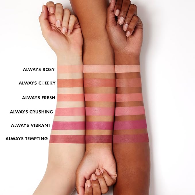 e.l.f. Primer-Infused Matte Blush, Long-Lasting, Lightweight & Buildable Powder Blush, Delivers A Matte Finish, Vegan & Cruelty-Free, Always Vibrant-VivaGrace Women