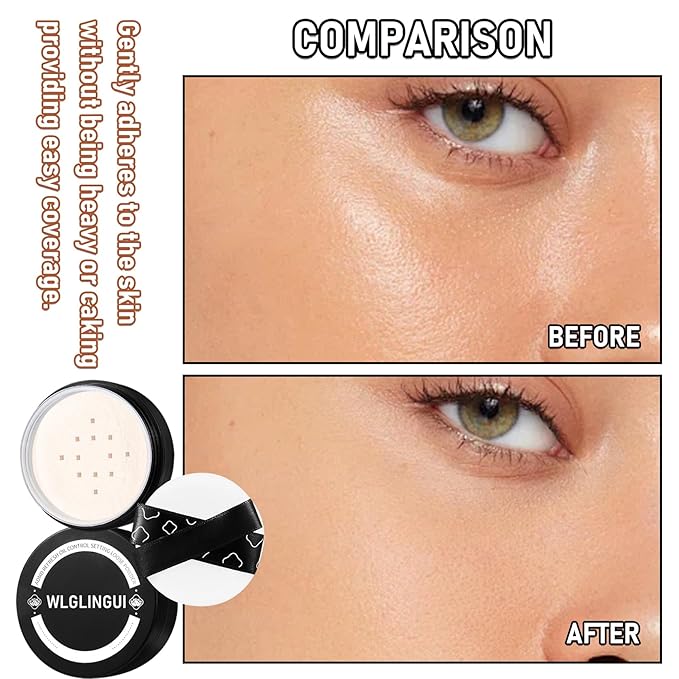 Full Coverage Liquid Foundation Makeup Set,Oil Control Concealer Long Lasting Waterproof Loose Setting Face Powder,Moisturizing BB Cream Set with Soft Makeup Sponge and Foundation Makeup Brush(4PCS)-VivaGrace Women