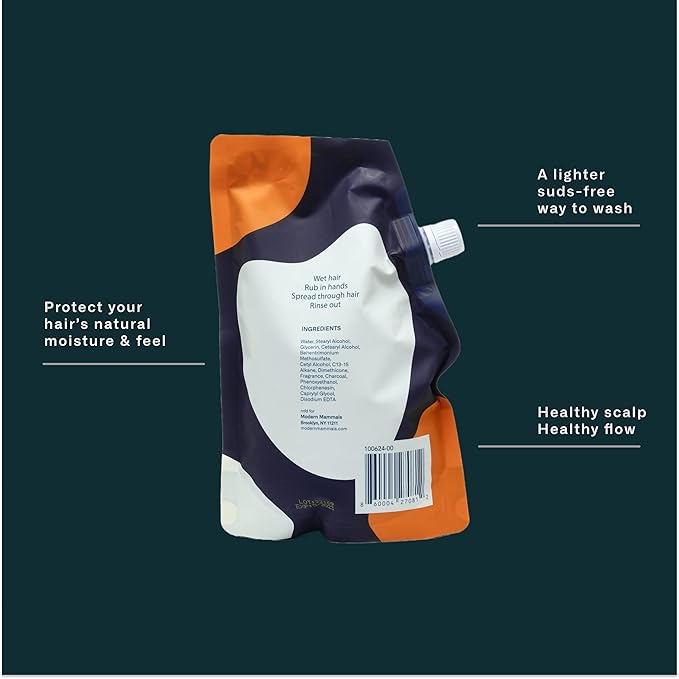 Modern Mammals Magic Mud Mens Shampoo Alternative, Lather Free, Moisturizing Daily CoWash to Protect Natural Oils, Cleansing, Hydrating Goop, Replaces Conditioner, 2 in 1, Barber Recommended (32oz)-VivaGrace Women