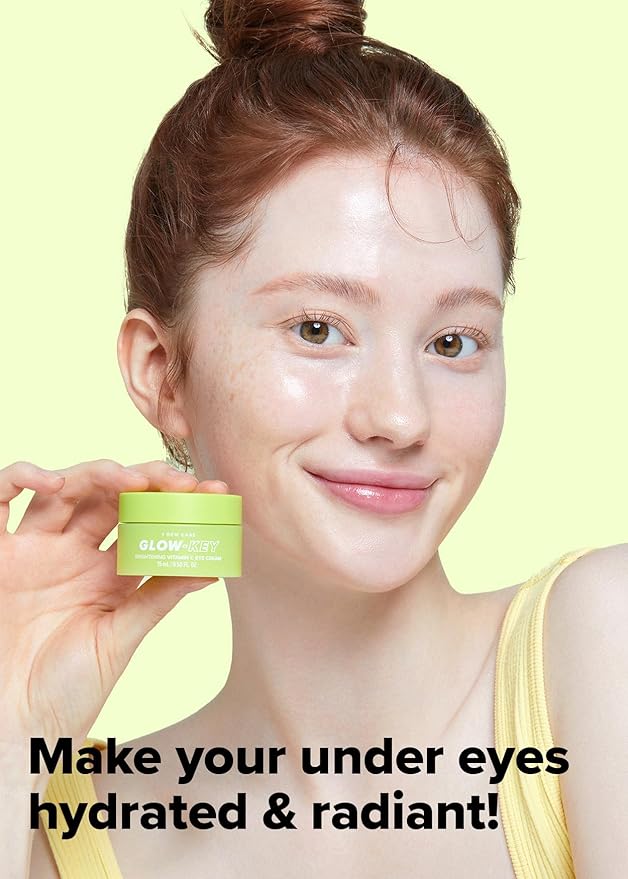 I DEW CARE Vitamin C depuffing Eye Cream with Eye Roller Set | Korean Skin Care Dark Circles Under Eye Treatment with Hyaluronic Acid, Niacinamide | 0.50 Fl Oz | Not Tested on Animals-VivaGrace Women