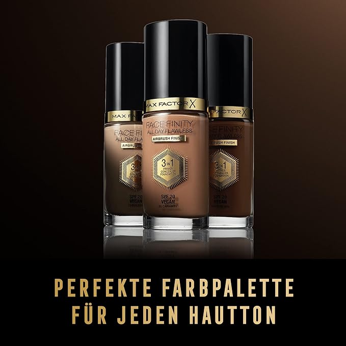 Max Factor Facefinity All Day Flawless 3 In 1 Foundation SPF 20, No. 30 Porcelain-VivaGrace Women