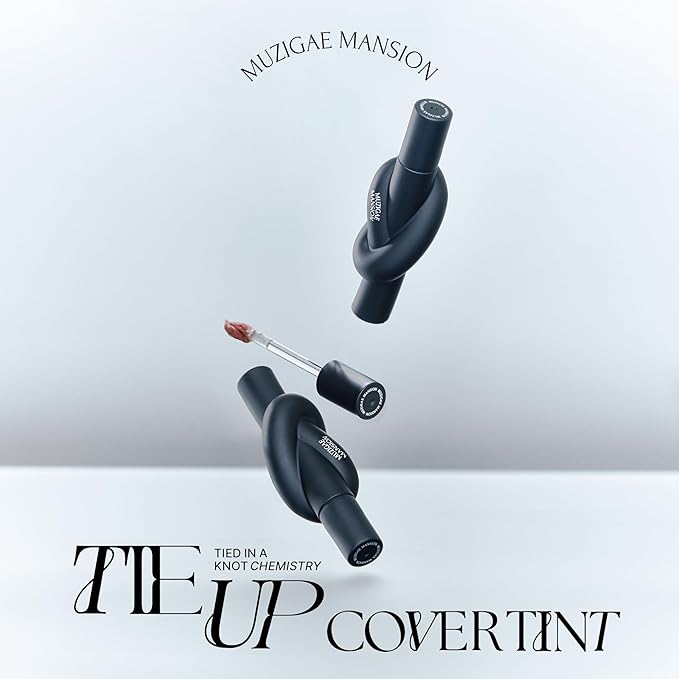 Tie Up Cover Tint - Waterproof & Long Lasting Lip Stain for Women - Korean Base Nude Tint Stick - Kbeauty Matte Gloss - Mood Color Changing (01 NUDY STEP, 0.2 Fl oz)-VivaGrace Women
