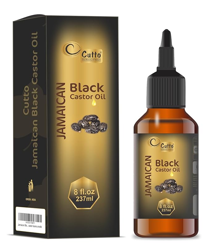 CUTTO -THE BEAUTY OF NATURE Jamaican Black Castor Oil (8 fl oz/ 237 ml),Traditional Handmade with Typical and Traditional roasted castor beans smell…-VivaGrace Women