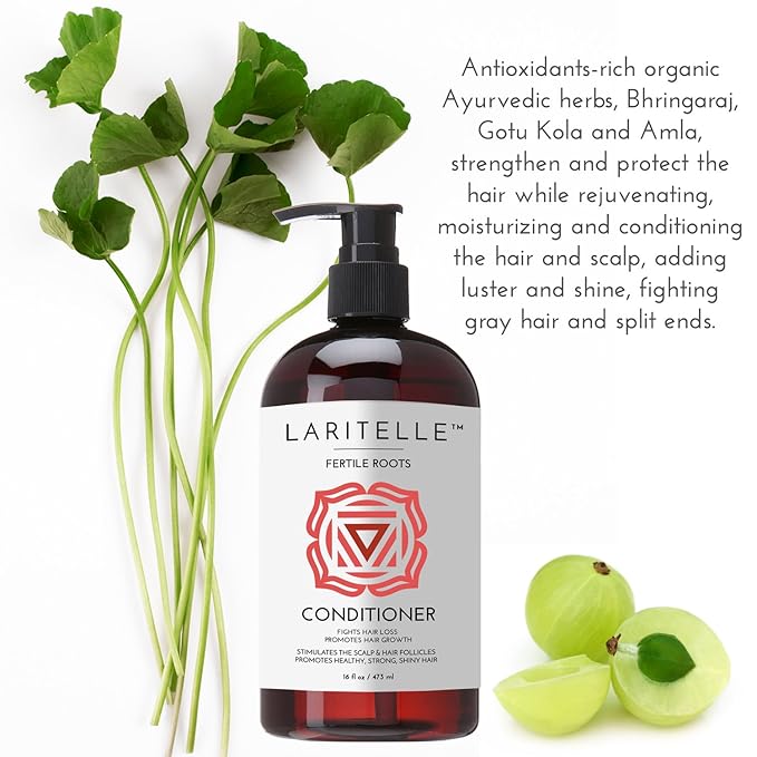 Organic Anti-Thinning Conditioner | Fortifying, Strengthening & Rejuvenating | Prevents Hair Loss and Shedding, Promotes New Hair Growth | Ayurvedic Herbs, Lavender, Ginger, Rosemary-VivaGrace Women