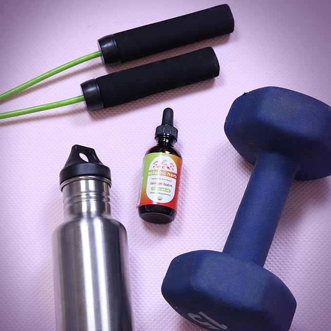 Eclectic Herb Organic Lemon Balm Extract - 2 oz - Non-GMO, Gluten-Free, Soy-Free, Dairy-Free - Pure Herbal Extract for Calming and Relaxation-VivaGrace Women