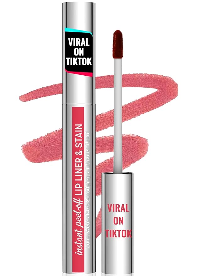 iMethod Natural Long Lasting Lip Stain Peel Off - Waterproof Stay On All Day, Transfer-Proof, Highly Pigmented, Instant Peel Off Lip Stain Color, Nude Pink-VivaGrace Women
