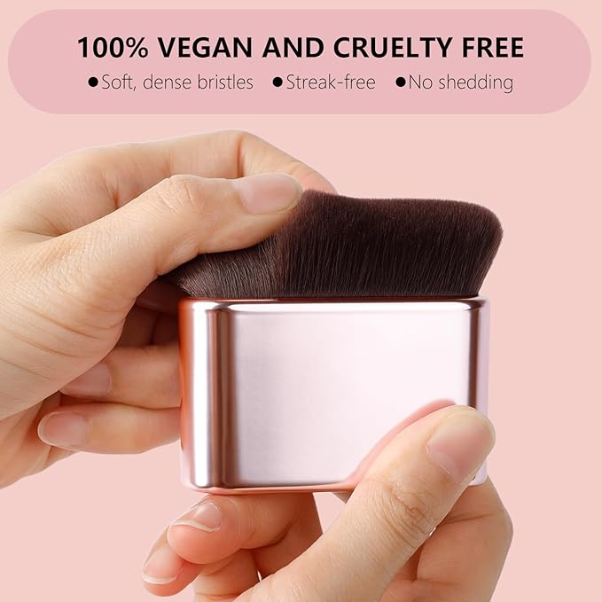 docolor Self Tanner Brush Body Makeup Brush for Flawless Face and Body Makeup, Sunless Tanner Blending Brush Body Brush for Self Tanner, Bronzer, Foundation, Vegan & Cruelty Free-VivaGrace Women