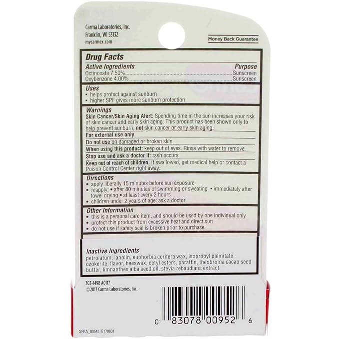Carmex Click-Stick Moisturizing Lip Balm SPF 15 Cherry 0.15 oz (Pack of 2)-VivaGrace Women
