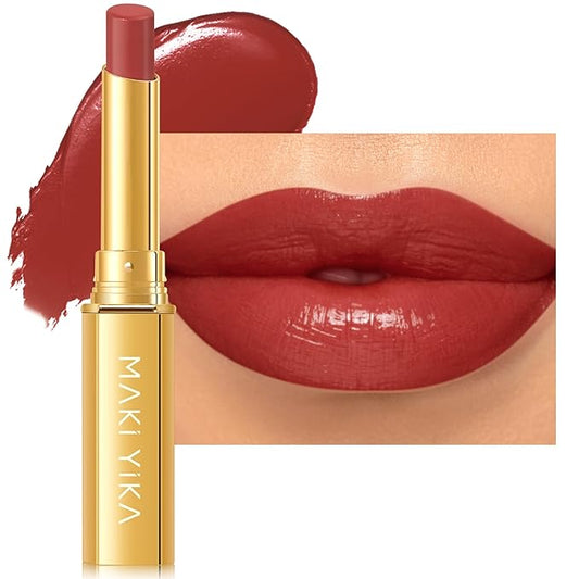 MAKI YIKA Red Lipstick for Women Moisture Hydrate Lipsticks Glossy Dark Red Lipsticks Sheer Finish Lightweight Tinted Lip Balm (Z12 Pampas)-VivaGrace Women