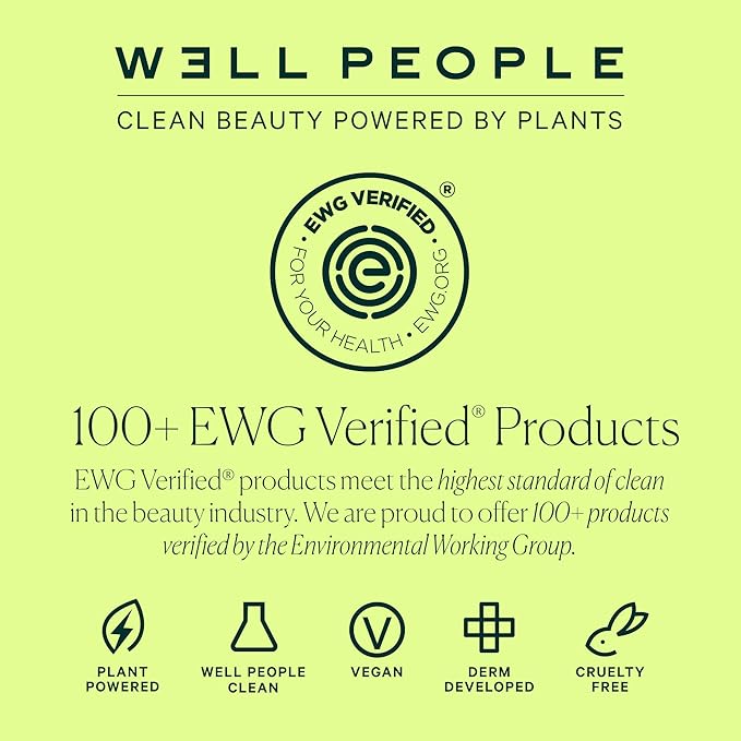 Well People Power Palette Eyeshadow, Five Long-wear, Hyper-pigmented Matte & Shimmer Shades For Intense Color, Vegan & Cruelty-free, Amethyst