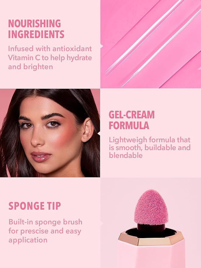 SHEGLAM Color Bloom Liquid Blush Makeup for Cheeks Matte Finish - Night Drive-VivaGrace Women