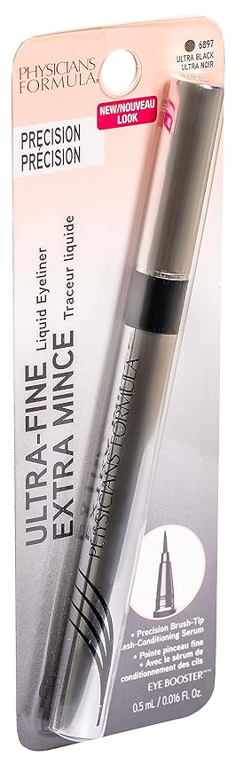 Physicians Formula Eye Booster, Lash-Enhancing 2-in-1 Eyeliner Serum, Dermatologist Approved, Hypoallergenic, Cruelty-Free & Vegan - Ultra Black