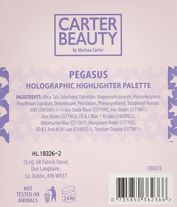 Carter Beauty Mini Highlighter Palette | Long Lasting Makeup | Shimmer & Matte Shades (Pegasus)-VivaGrace Women