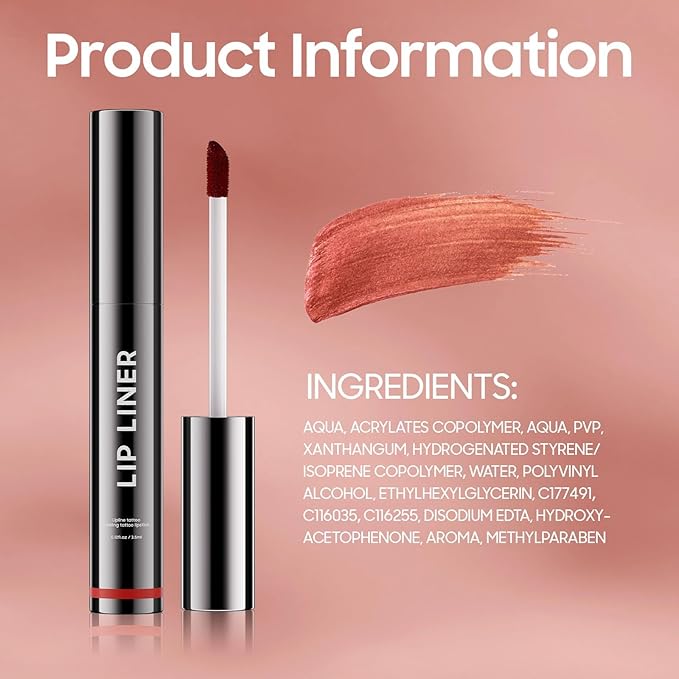 OETUIOW Lip Stain - All Day Lip Stain Peel Off, Naturally Moisturizing Lightweight Glow-Boosting Non-Sticky, Vegan Lip Makeup Gift for Her (Cocoa)-VivaGrace Women