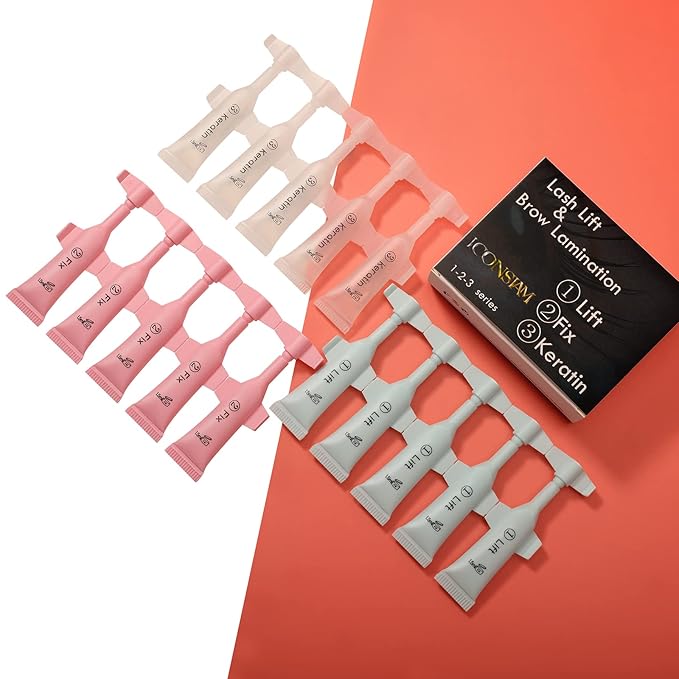 Lash Lift Kit Eyebrow Perm Kit Perm&Setting Lotion Set | Disposable large capacity 1.5ml lotion tube for Lash Lift Kit & Eyebrow Lamination Fast Acting 3-Step Lifting, Fixing Lotions with-VivaGrace Women
