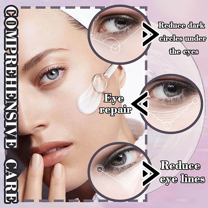Moisturizer Retinol Eye Cream for Men & Women,Gentle Daily Face Retinol Cream,Long-lasting Day and Night Hydrating Eye Cream for Dark Circles,Puffiness and Bags Under Eyes-VivaGrace Women