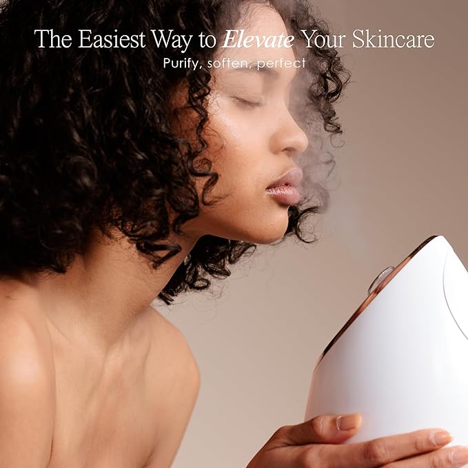 Sensa | Nano Ionic Facial Steamer by Project E Beauty | Deep Pore Cleansing | Warm Mist Sprayer | Detoxify & Clarify Complexion | Moisturize & Hydrate | Home Face Sauna | with 3 Essential Oil Baskets-VivaGrace Women