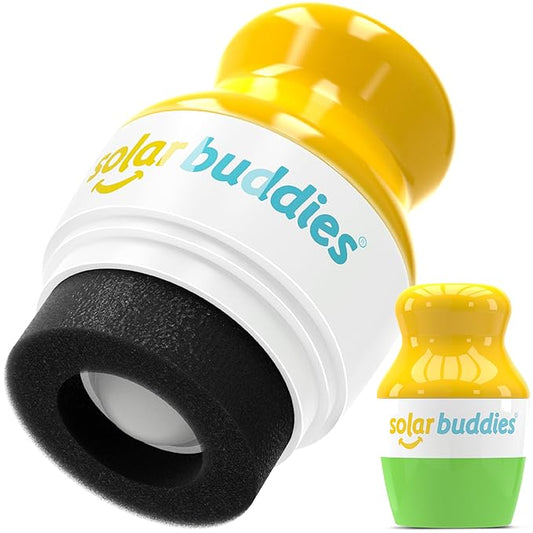 Solar Buddies Sunscreen Applicator - Single Green - Refillable Roll on Sponge Sunscreen, Suncream & Lotion Applicator For Kids, Adults & Families - Holds 3.4fl oz, Perfect Size for Travel-VivaGrace Women