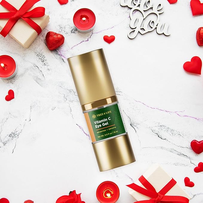 Tree of Life Beauty Anti-Aging Eye Treatment Gel Cream to Hydrate Dark Circles and Reduce Puffiness, Bags and Wrinkles, Vitamin C-VivaGrace Women