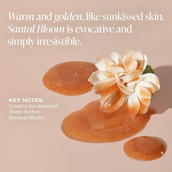 Saltair Shimmering Body Oil - Santal Bloom Scented Dry Oil Moisturizer with Light-Reflecting Pearl Pigments. Moisturizing Glow for All Skin Types - 4 Fl Oz-VivaGrace Women