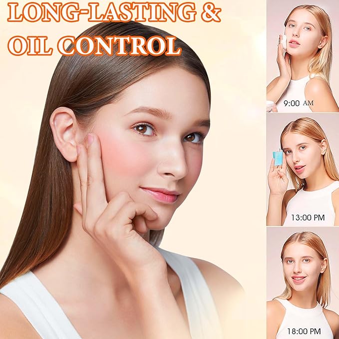 Oil Control Loose Face Powder,Translucent Setting Powder With a Powder Puff Long Lasting Makeup Covering Blemishes Brightens Skin Tone,Natural Matte Loose Powder for Women(2)-VivaGrace Women