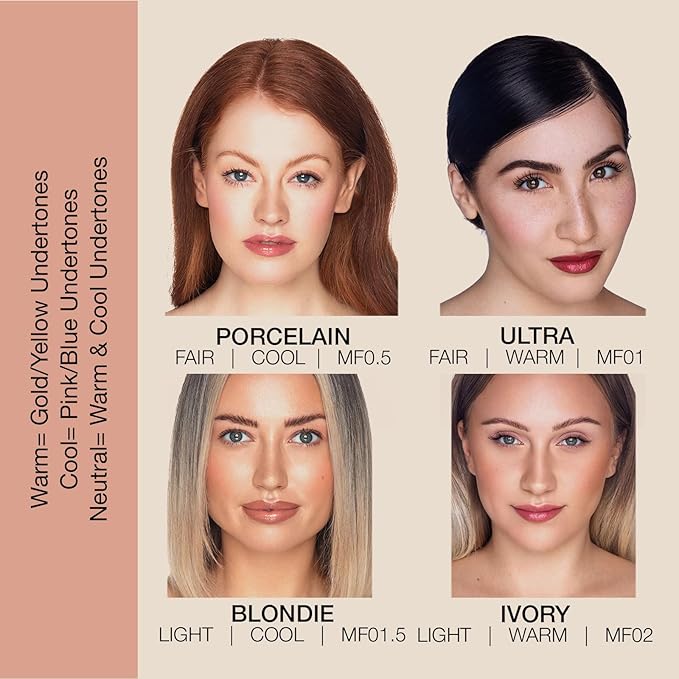 bellapierre Mineral Foundation SPF 15 - Loose Powder Foundation | Vegan & Cruelty Free Natural Makeup | Full Coverage Matte Finish | Hypoallergenic | Oil & Talc Free - 0.32 Oz - Blondie-VivaGrace Women