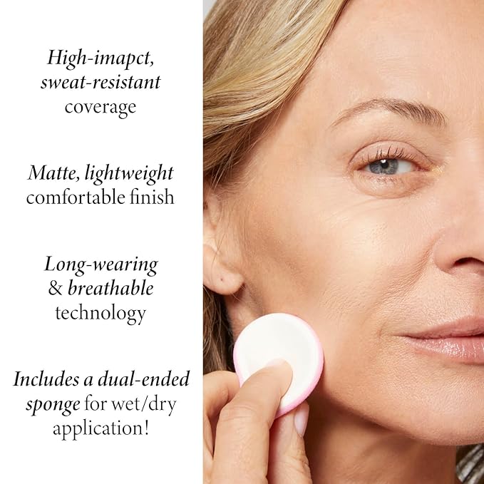 LAURA GELLER NEW YORK Baked Double Take Powder Foundation - Medium - Buildable Medium to Full Coverage - Matte Finish-VivaGrace Women