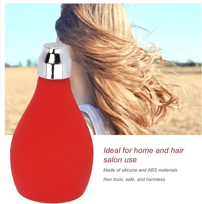 ZJchao Empty Spray Powder Bottle Hairdressing Spray Talcum Powder Prickly Heat Powder Silicone Squeeze Powder Bottle Red-VivaGrace Women