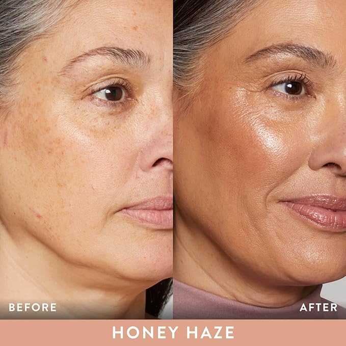 LAURA GELLER NEW YORK The Wonder Balm Complexion Enhancer - Hydrating Weightless Subtle Hint of Color + Glow for Mature Skin - Vegan Squalane - Apply to Cheeks & Lips (04 Honey Haze)-VivaGrace Women