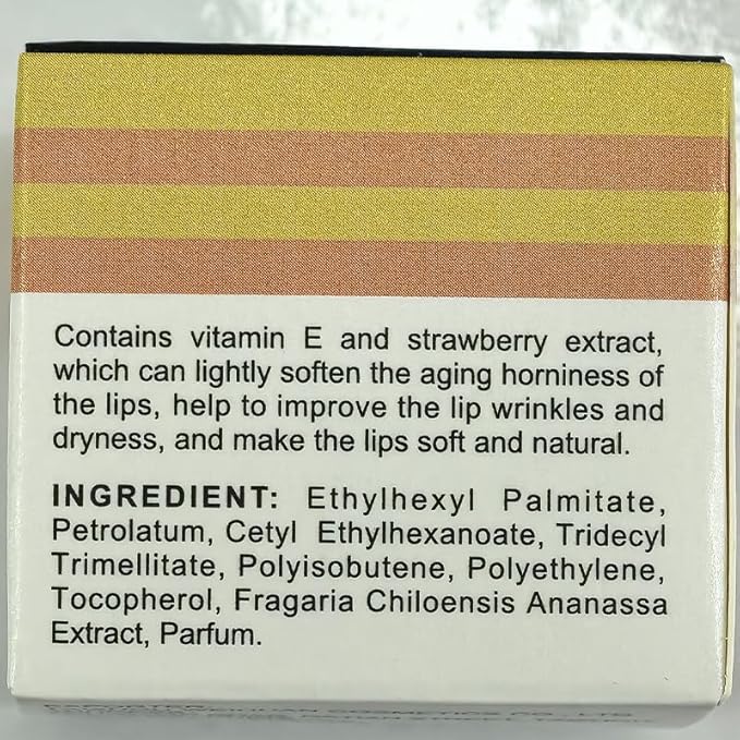 2 PCS Bee Lip Balm Lip Mask Honey Pot, Honey & Strawberry Lip Mask Propolis Moisturizing Lip Balm with Stick - Hydrating Prevention Dry and Cracked Lip Scrubs Exfoliato Lip Wrinkle Care-VivaGrace Women