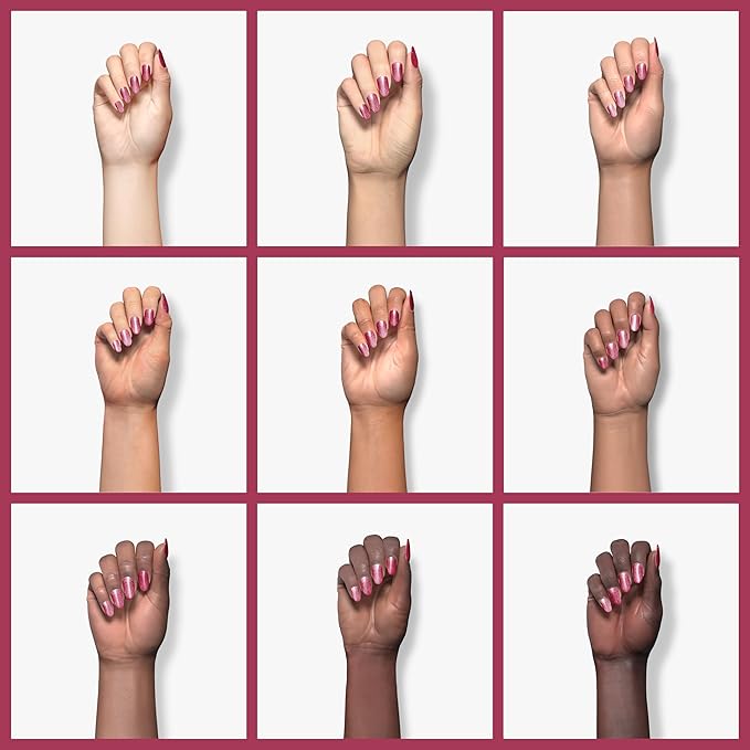 Imtiti Red Gel Nail Polish, 1 Pcs 15ml Pearl Red Color Soak Off LED Long-Lasting Nail Gel Polish Nail Art Starter Manicure Salon DIY at Home, 0.5 Fluid Ounces