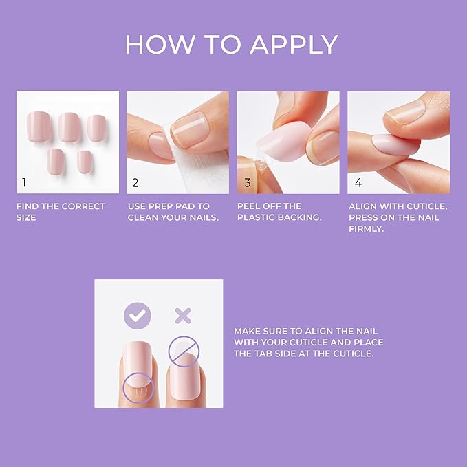 KISS imPRESS Color Press-On Manicure Fake Nails, Ballroom - Short & Square, Solid White, Ready To Wear, Chip Proof, Smudge Proof, No Dry Time, Mini File & More | 30 Count