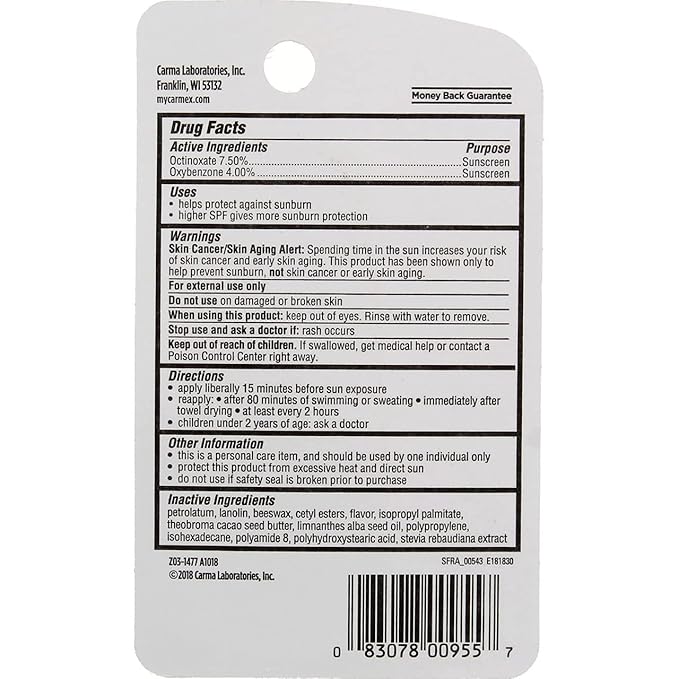 Carmex Click-Stick Moisturizing Lip Balm SPF 15 Cherry 0.15 oz (Pack of 2)-VivaGrace Women