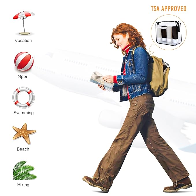 Morfone 16 Pack Silicone Travel Bottles Set for Toiletries TSA Approved Travel Containers Leakproof Squeezable Refillable Accessories 2oz 3oz Travel Essentials for Shampoo Lotion Liquids (BPA Free)-VivaGrace Women